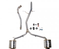 Audi A4L Valve muffler 89 Cat-back exhaust with double mufflers